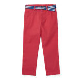 Belted Stretch Cotton Chino