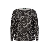 Geometric-Print Sweater