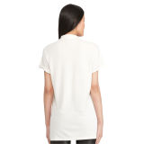 Lace-Up Mesh Polo Shirt