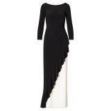 Two-Tone Jersey Gown