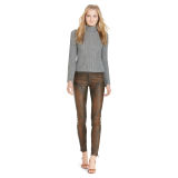 Aran-Knit Mockneck Sweater