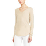 Silk-Blend V-Neck Sweater
