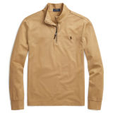 Cotton Piqué Half-Zip Pullover