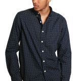 Star-Print Cotton Sport Shirt