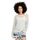 Striped Linen Crewneck Sweater