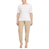 Stretch Cotton Boatneck Tee