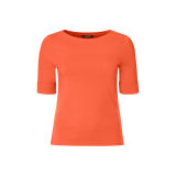 Stretch Cotton Boatneck Tee