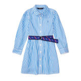 Striped Cotton Shirtdress