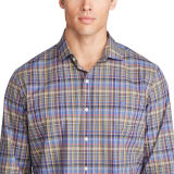 Plaid Cotton Poplin Shirt
