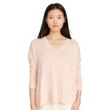 Cotton-Blend V-Neck Sweater