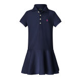 Stretch Cotton Polo Dress