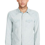 Slim Indigo Cotton Shirt