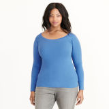 Stretch Cotton Long-Sleeve Tee