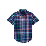 Plaid Cotton Poplin Shirt