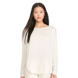 Satin-Back Jersey Tee
