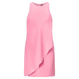 Front-Overlay Crepe Dress