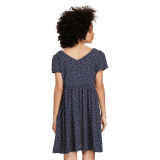 Polka-Dot Button-Front Dress