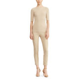 Stretch Cotton Boatneck Tee