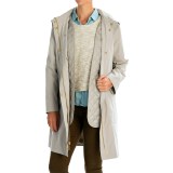Ellen Tracy Outerwear Microfiber A-Line Coat - Removable Liner (For Women)