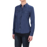 Foxcroft TENCEL® Western Shirt - Snap Front, Long Sleeve (For Petite Women)