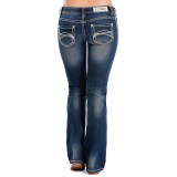 Rock & Roll Cowgirl Curved Chain Stitch Jeans - Low Rise, Bootcut (For Women)