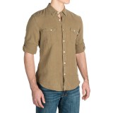 Timberland Linen Cargo Shirt - Long Sleeve (For Men)