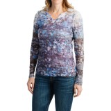 FDJ French Dressing Brush Stroke Burnout Print Shirt - Long Sleeve (For Women)