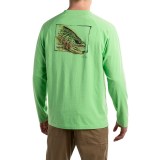 True Flies Brown Trout Head Shirt - Long Sleeve (For Men)