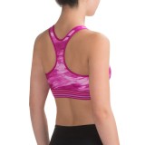 Under Armour Mid Printed Sports Bra - Medium Impact, Racerback (For Women)