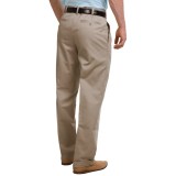 Pleated-Front Twill Pants - Cuffed Hem (For Men)