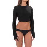 Mott 50 Jessica Cropped Rash Guard - UPF 50, Long Sleeve (For Women)
