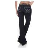 Wrangler Mae Premium Patch Jean - Low Rise (For Women)