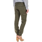 Artisan NY Linen Cargo Pocket Joggers (For Women)