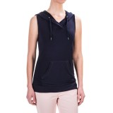 Workshop Republic Clothing French Terry Hoodie Shirt - Sleeveless (For Women)