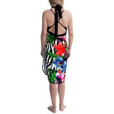 Diamond Tea Stretch Wrap Sarong Skirt (For Women)