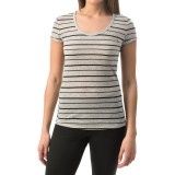 90 Degree by Reflex Wide Stripe Shirt - Short Sleeve (For Women)