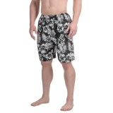 Northwest Blue Printed Swim Trunks (For Men)