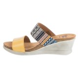 Wanda Panda Double-Strap Sandals - Leather, Wedge Heel (For Women)