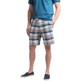 Chase Edward Cotton Plaid Shorts (For Men)