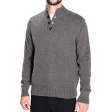 Toscano Flecked Mock Neck Sweater - Lambswool Blend (For Men)