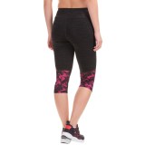 Reebok Impact Printed-Mesh Capri Leggings (For Women)