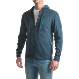 Three-Pocket Solid Zip-Front Hoodie (For Men)