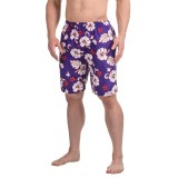 Northwest Blue Printed Swim Trunks (For Men)