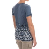 Woolrich Pinchot Burnout T-Shirt - Rounded V-Neck, Short Sleeve (For Women)