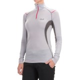 Jack Wolfskin Merino Wool Base Layer Top - Zip Neck, Long Sleeve (For Women)