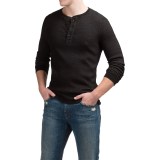 Michael Stars Waffle Henley Shirt - Long Sleeve (For Men)