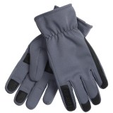 Weatherproof 32 Degrees Soft Shell Gloves - Leather Trim (For Men)