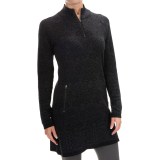 Cynthia Rowley Jacquard Pullover Sweater - Zip Neck (For Women)
