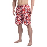 Northwest Blue Printed Swim Trunks (For Men)