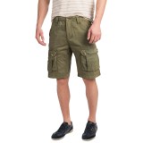 JKL Laundered Cotton Cargo Shorts (For Men)